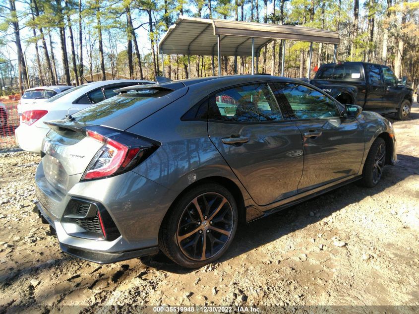 2021 HONDA CIVIC HATCHBACK SPORT VIN: SHHFK7H4XMU200426
