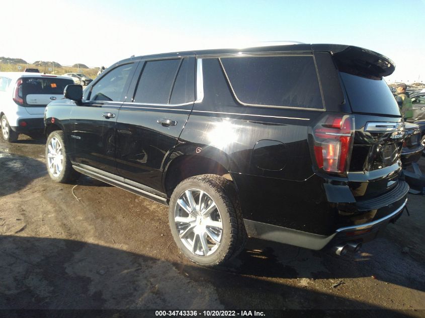 2021 CHEVROLET TAHOE HIGH COUNTRY VIN: 1GNSKTKL6MR106358
