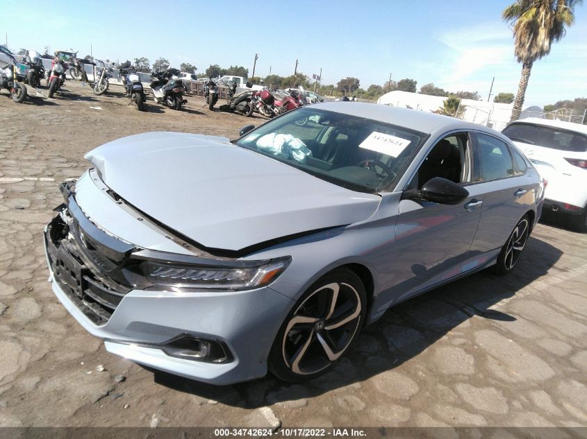 2021 HONDA ACCORD SPORT SE VIN: 1HGCV1F45MA007655