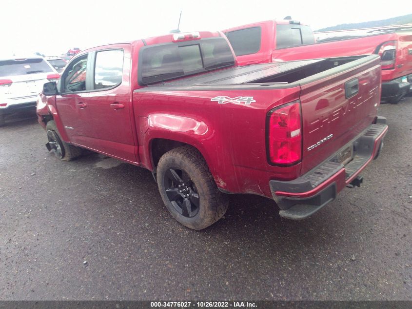 2021 CHEVROLET COLORADO 4WD LT VIN: 1GCGTCEN4M1109377