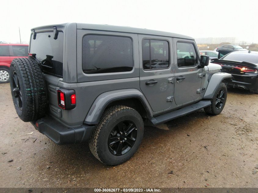2022 JEEP WRANGLER UNLIMITED SAHARA ALTITUDE VIN: 1C4HJXEG8NW107722