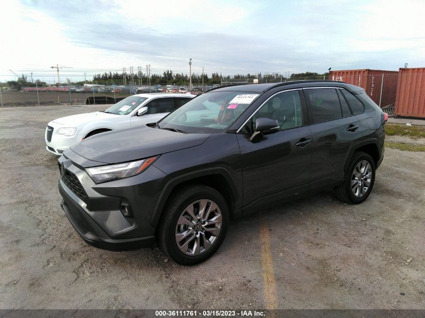 2022 TOYOTA RAV4 XLE PREMIUM VIN: 2T3C1RFV5NC192330