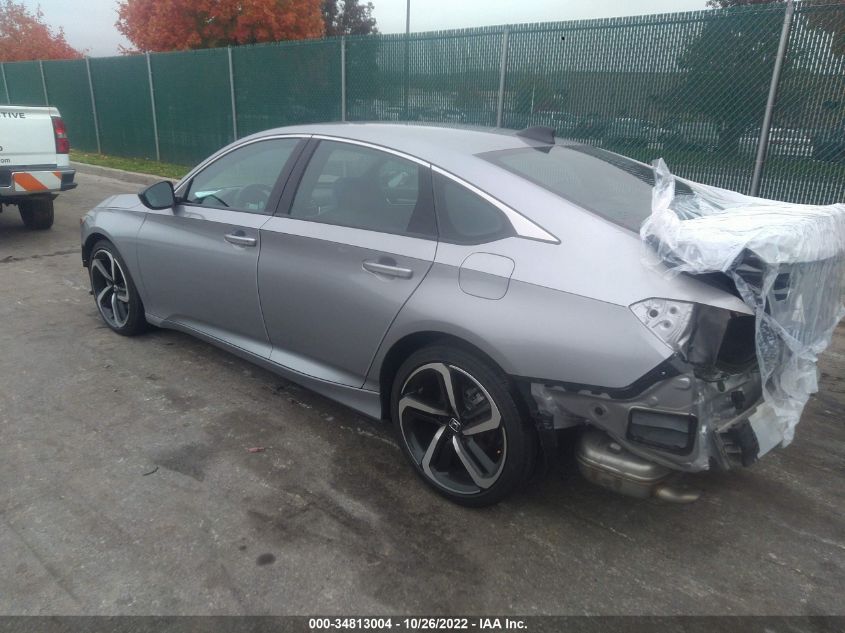 2022 HONDA ACCORD SEDAN SPORT VIN: 1HGCV1F37NA036440