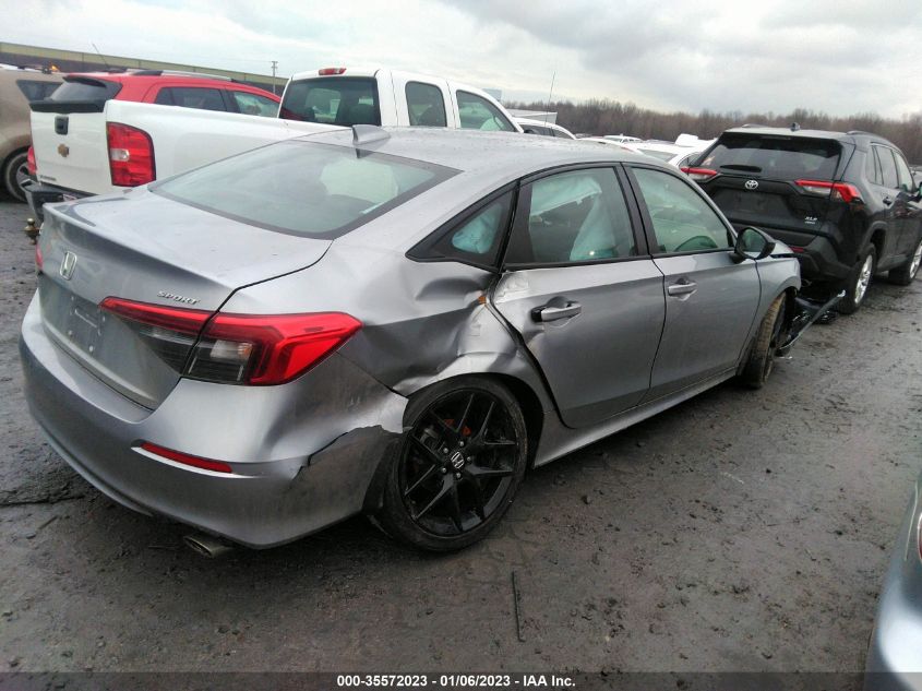 2022 HONDA CIVIC SEDAN SPORT VIN: 2HGFE2F55NH585902