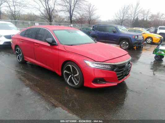 2021 HONDA ACCORD SEDAN SPORT VIN: 1HGCV1F38MA101455