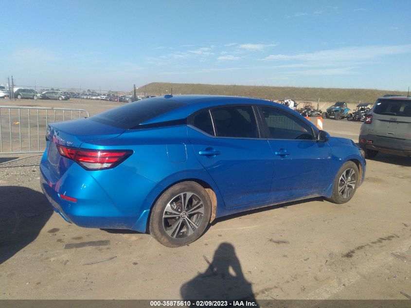 2022 NISSAN SENTRA SV VIN: 3N1AB8CV9NY268310