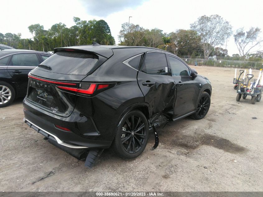 2022 LEXUS NX NX 350 F SPORT HANDLING VIN: 2T2KGCEZ5NC015969