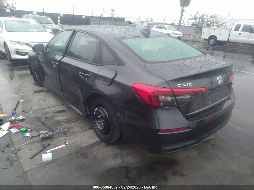 2022 HONDA CIVIC SEDAN SPORT VIN: 2HGFE2F50NH568151