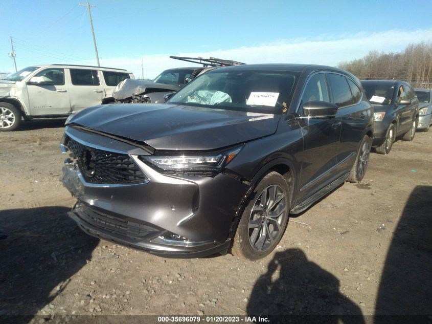 2022 ACURA MDX W/TECHNOLOGY PACKAGE VIN: 5J8YE1H48NL039167