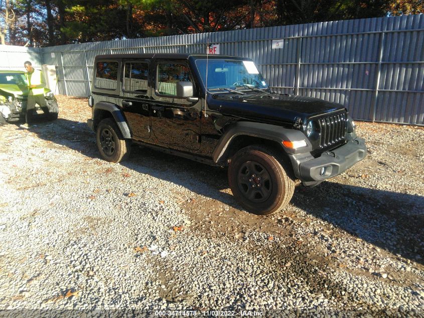 2021 JEEP WRANGLER UNLIMITED SPORT VIN: 1C4HJXDM0MW746697