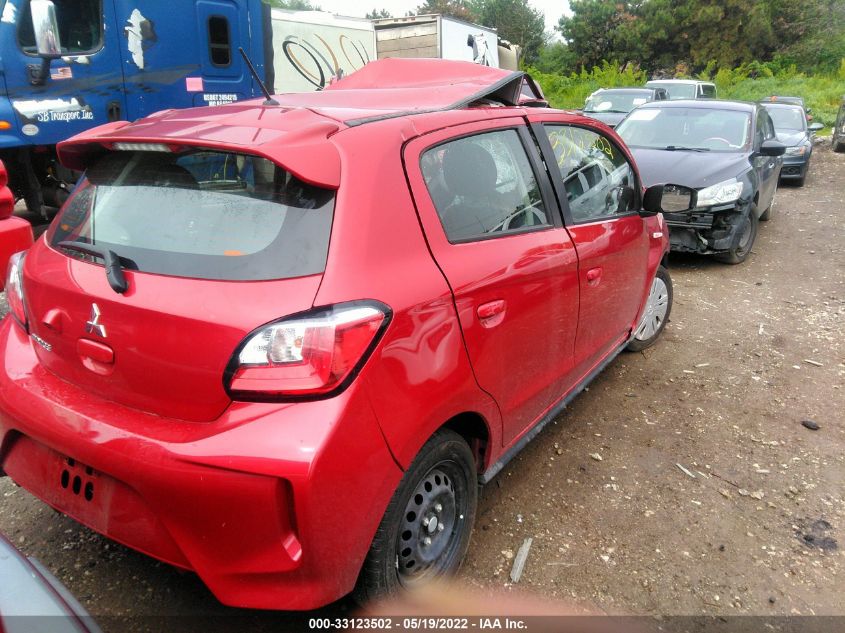 2021 MITSUBISHI MIRAGE ES/LE/CARBONITE EDITION VIN: ML32AUHJ8MH003331