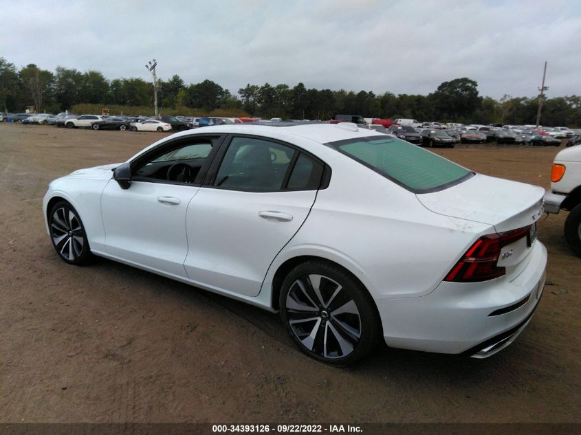 2022 VOLVO S60 MOMENTUM/INSCRIPTION VIN: 7JRL12FZ5NG160290