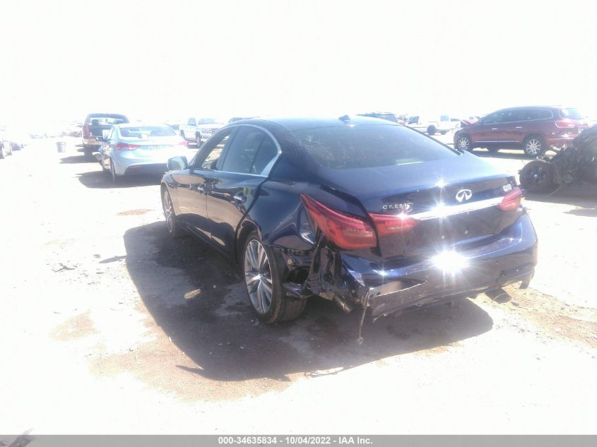 2021 INFINITI Q50 3.0T SENSORY VIN: JN1EV7CP1MM706453