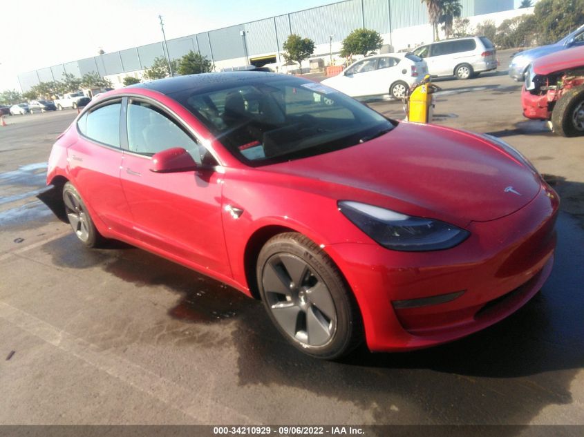 2022 TESLA MODEL 3 LONG RANGE VIN: 5YJ3E1EB7NF294097