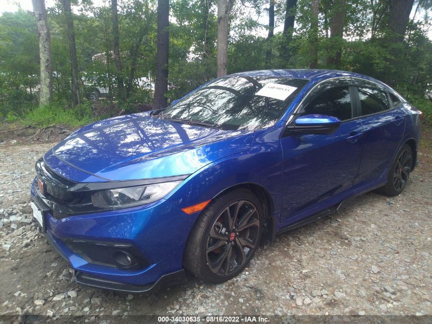 2021 HONDA CIVIC SEDAN SPORT VIN: 2HGFC2F82MH528880