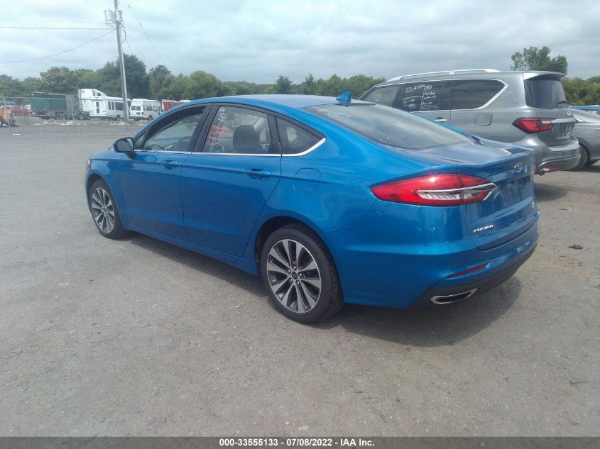 2020 FORD FUSION SE VIN: 3FA6P0T94LR190959