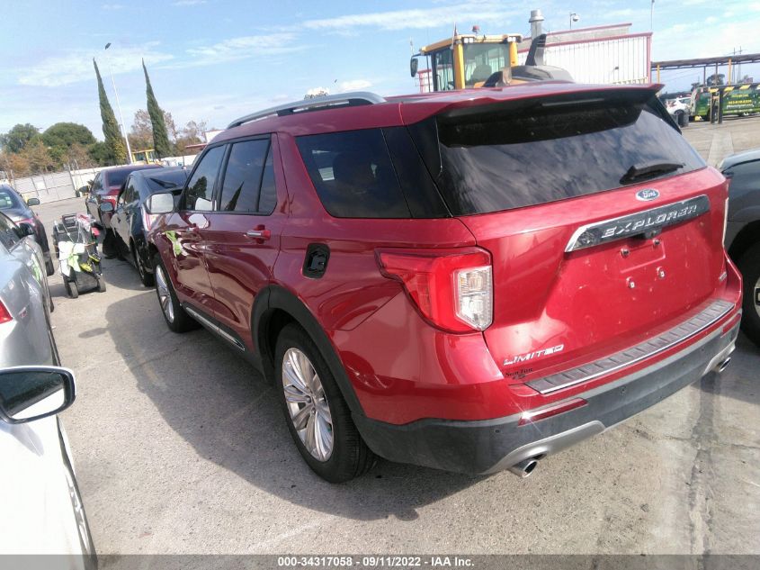2021 FORD EXPLORER LIMITED VIN: 1FM5K7FW5MNA09561