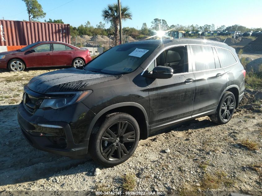 2022 HONDA PILOT SPECIAL EDITION VIN: 5FNYF6H20NB032949