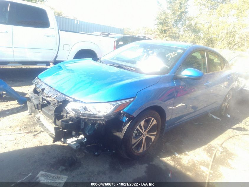 2021 NISSAN SENTRA SV VIN: 3N1AB8CV9MY332148