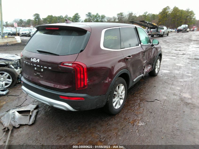 2022 KIA TELLURIDE LX VIN: 5XYP24HC6NG271757