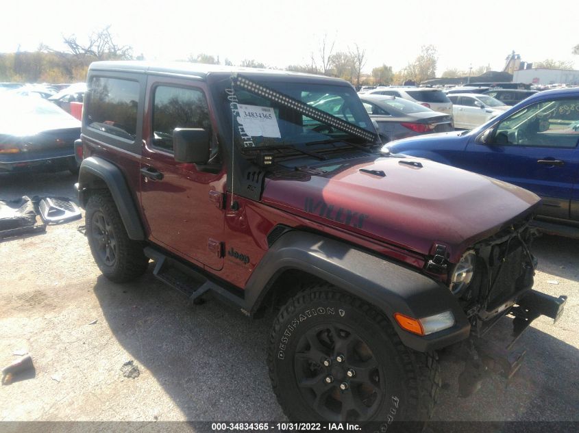 2021 JEEP WRANGLER WILLYS VIN: 1C4HJXAG8MW669124