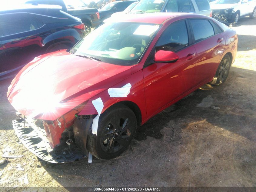 2022 HYUNDAI ELANTRA HYBRID BLUE VIN: KMHLM4AJ4NU018738