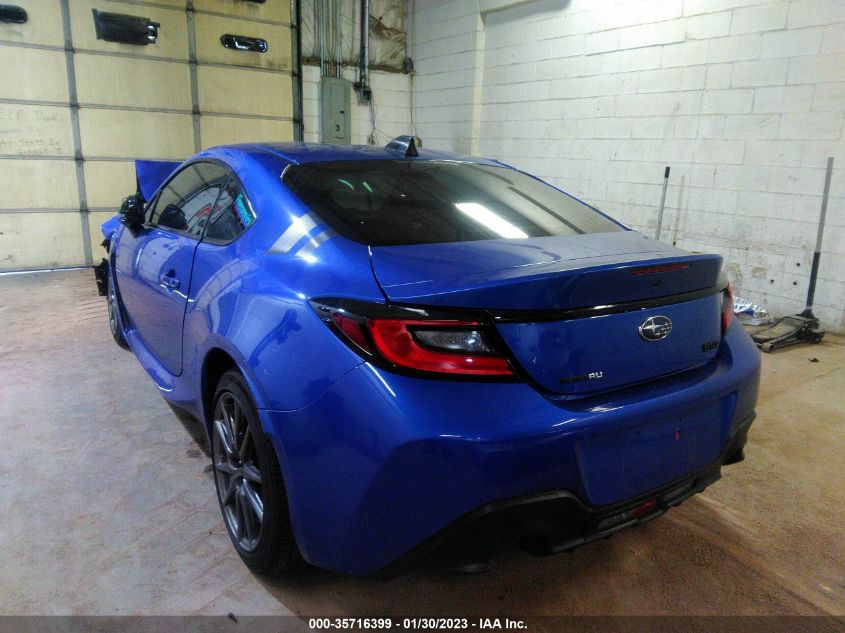 2022 SUBARU BRZ PREMIUM VIN: JF1ZDBB15N9703258