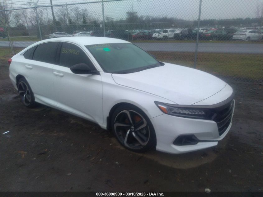 2022 HONDA ACCORD SEDAN SPORT VIN: 1HGCV1F39NA090239