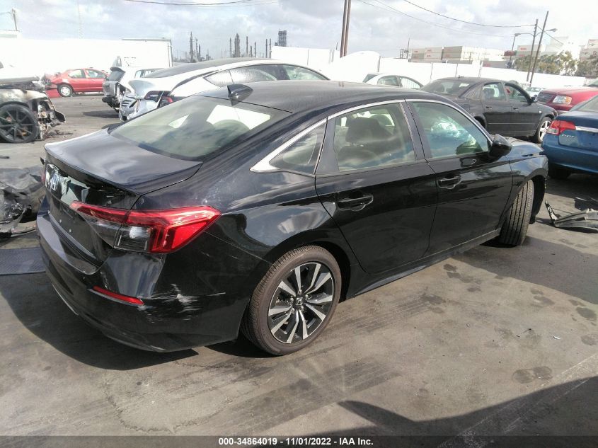 2022 HONDA CIVIC SEDAN EX VIN: JHMFE1F71NX005162