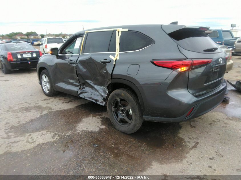 2022 TOYOTA HIGHLANDER LE VIN: 5TDZZRAH8NS549830