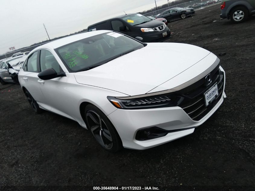 2022 HONDA ACCORD SEDAN SPORT VIN: 1HGCV1F34NA110865