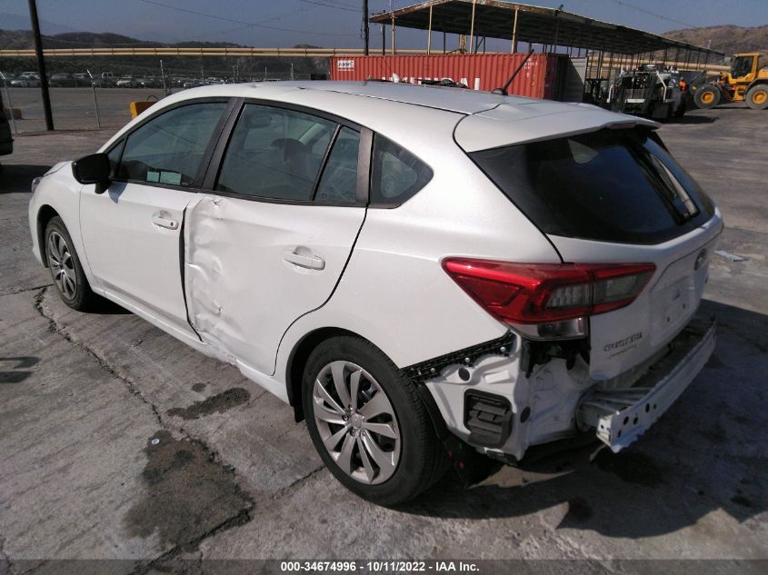 2022 SUBARU IMPREZA VIN: 4S3GTAA63N1706427