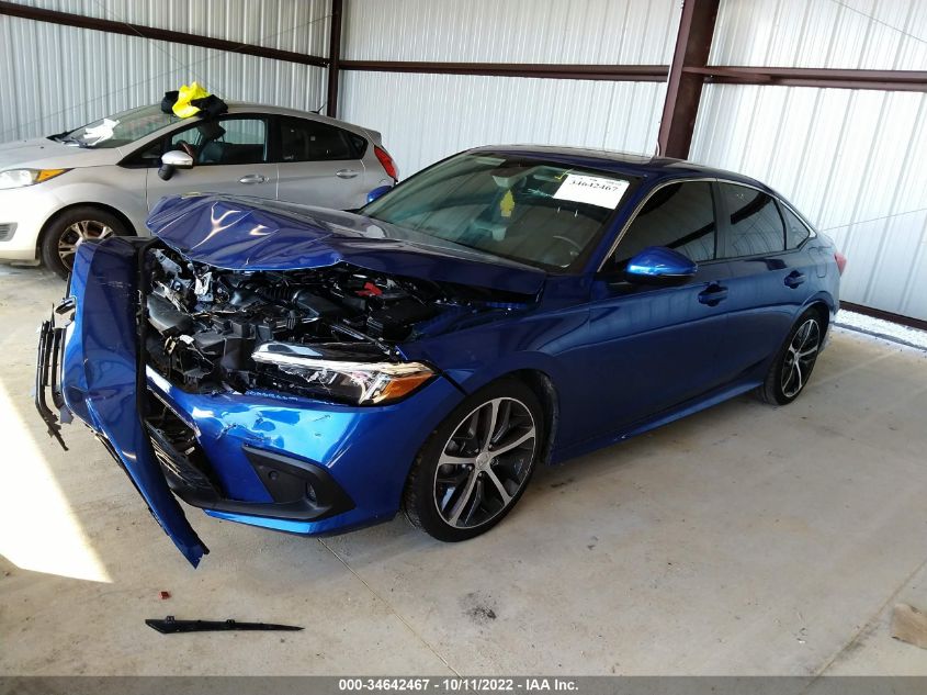 2022 HONDA CIVIC SEDAN TOURING VIN: 2HGFE1F93NH305794