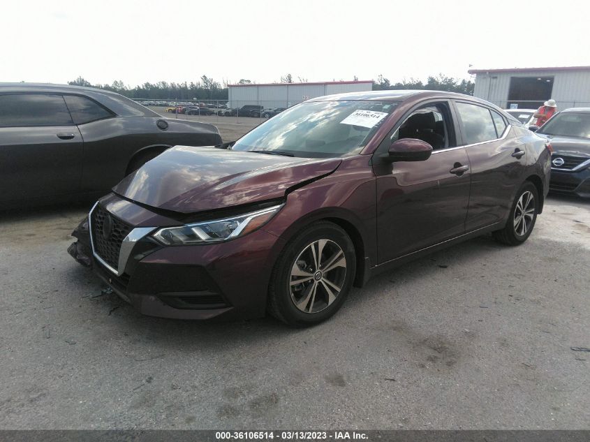 2022 NISSAN SENTRA SV VIN: 3N1AB8CV3NY258260