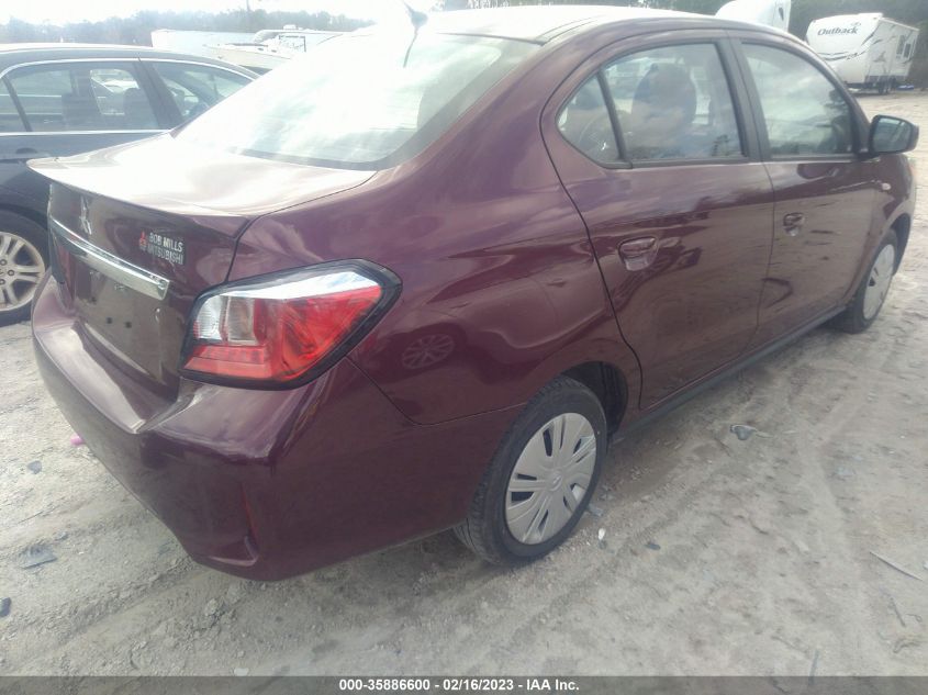 2022 MITSUBISHI MIRAGE G4 ES/LE/BLACK EDITION VIN: ML32FUFJ4NHF00658