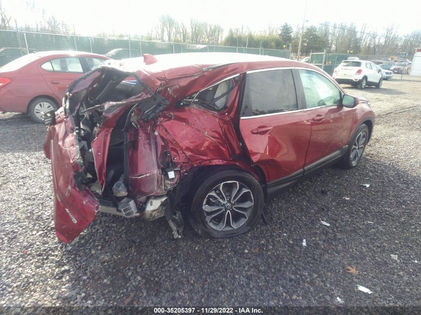 2022 HONDA CR-V EX-L VIN: 5J6RW2H80NA011636
