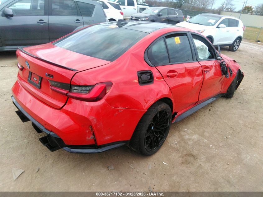 2022 BMW M3 COMPETITION XDRIVE VIN: WBS43AY0XNFM02902
