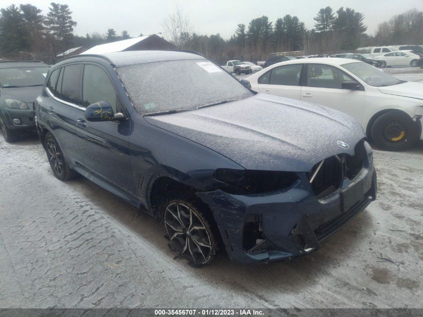 2022 BMW X3 XDRIVE30I VIN: 5UX53DP01N9J31384