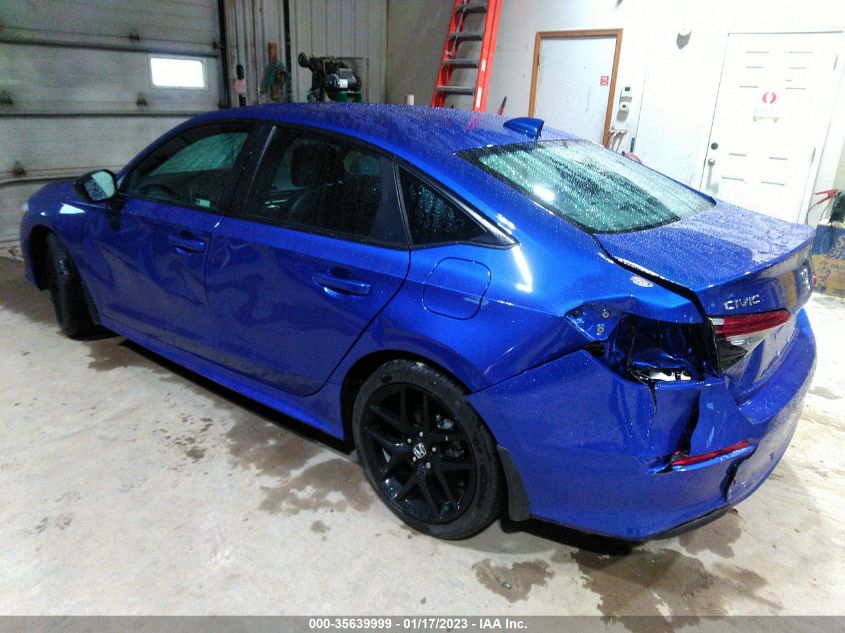 2022 HONDA CIVIC SEDAN SPORT VIN: 2HGFE2F59NH595929