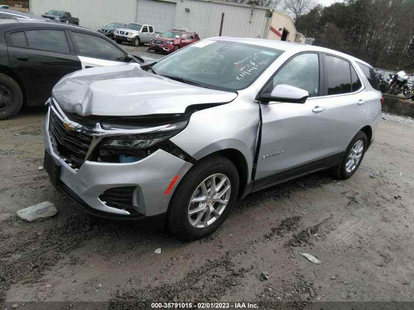 2022 CHEVROLET EQUINOX LT VIN: 3GNAXUEV2NL183480