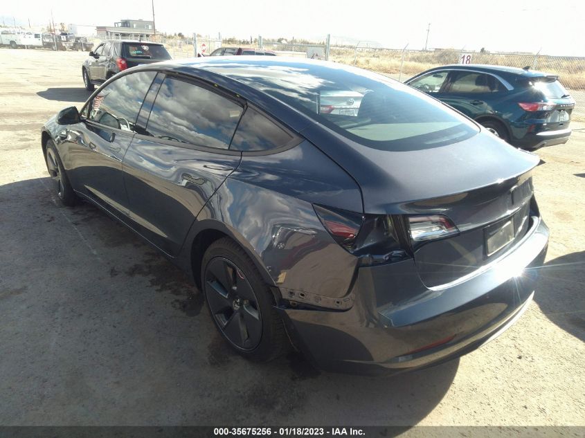 2022 TESLA MODEL 3 VIN: 5YJ3E1EA4NF345434
