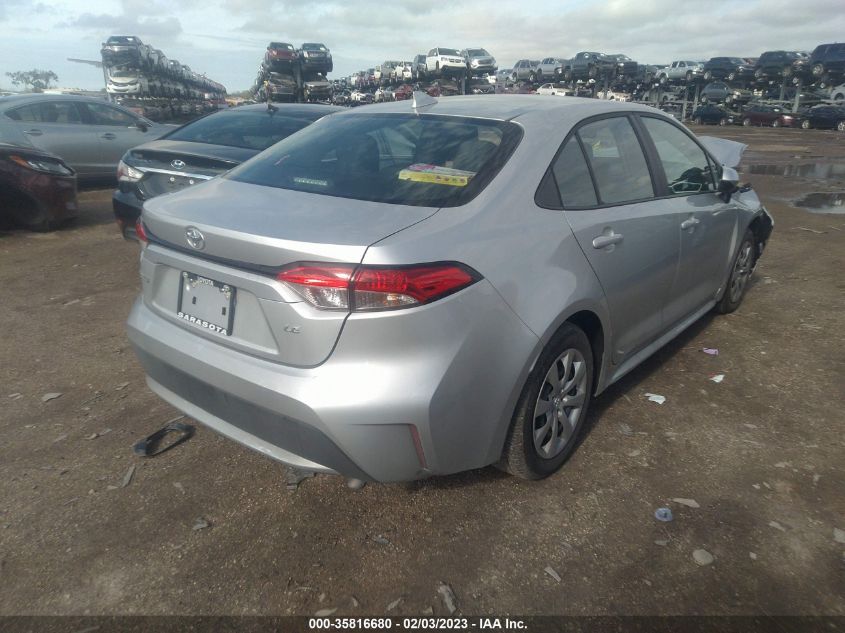 2022 TOYOTA COROLLA LE VIN: 5YFEPMAE4NP364650