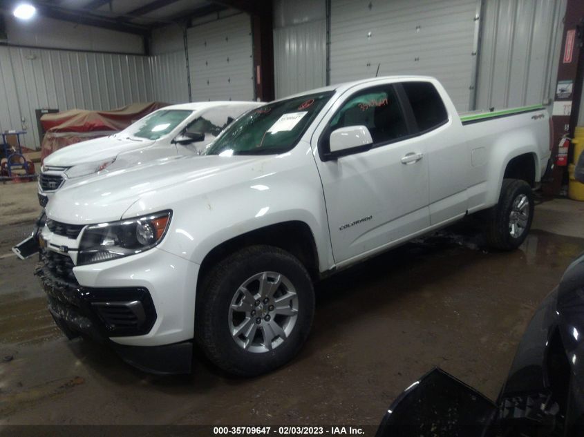 2021 CHEVROLET COLORADO 4WD LT VIN: 1GCHTCEA1M1244012