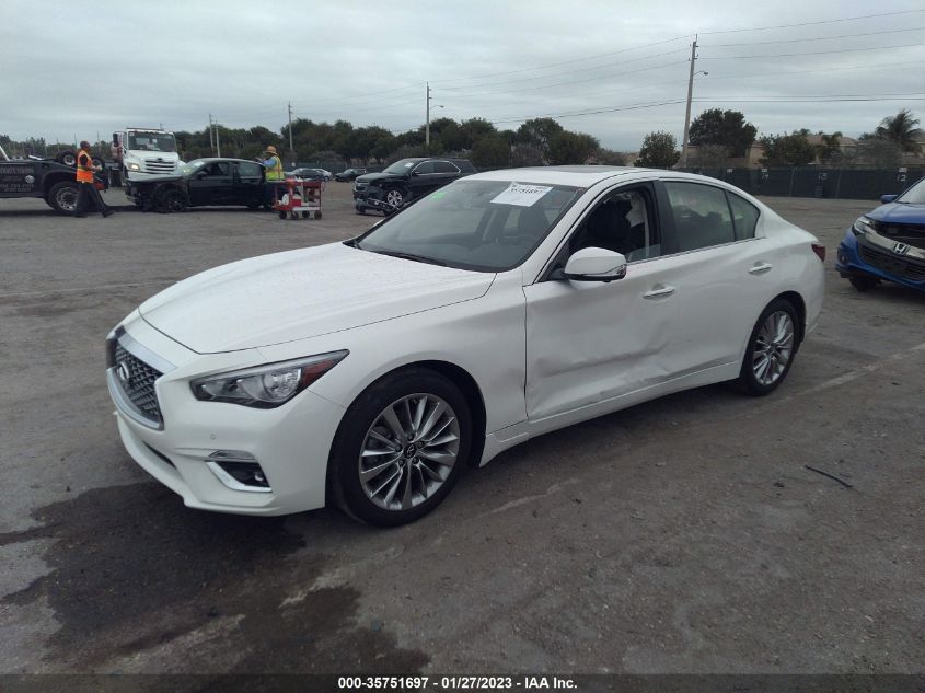 2021 INFINITI Q50 3.0T LUXE VIN: JN1EV7BP6MM702884