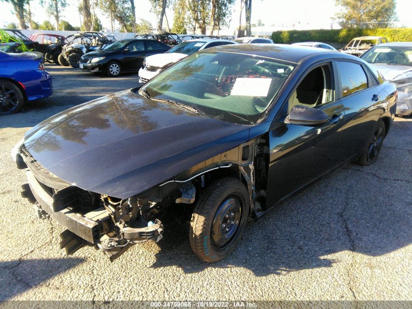 2021 HYUNDAI ELANTRA SEL VIN: 5NPLS4AG3MH035831