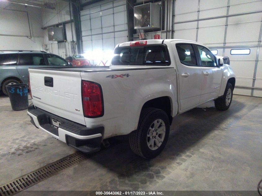 2022 CHEVROLET COLORADO 4WD LT VIN: 1GCGTCEN1N1227047