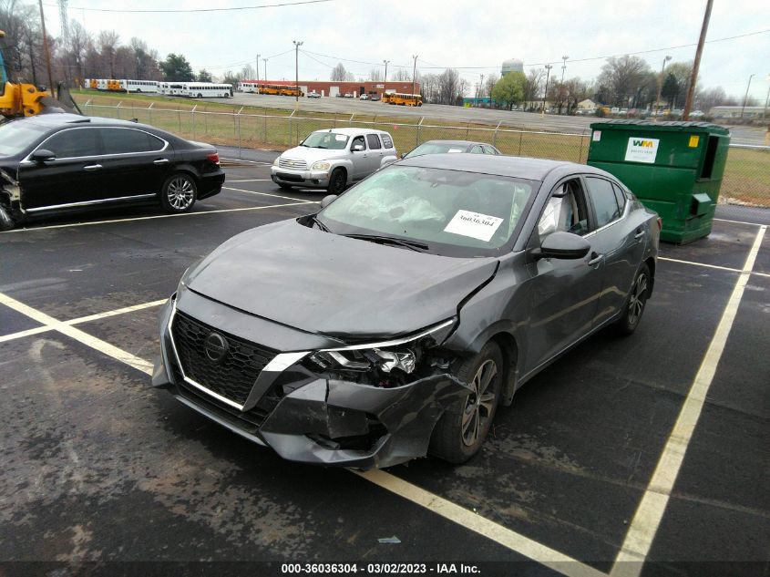 2022 NISSAN SENTRA SV VIN: 3N1AB8CV2NY304855