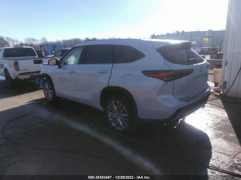 2022 TOYOTA HIGHLANDER PLATINUM VIN: 5TDFZRBH9NS189694