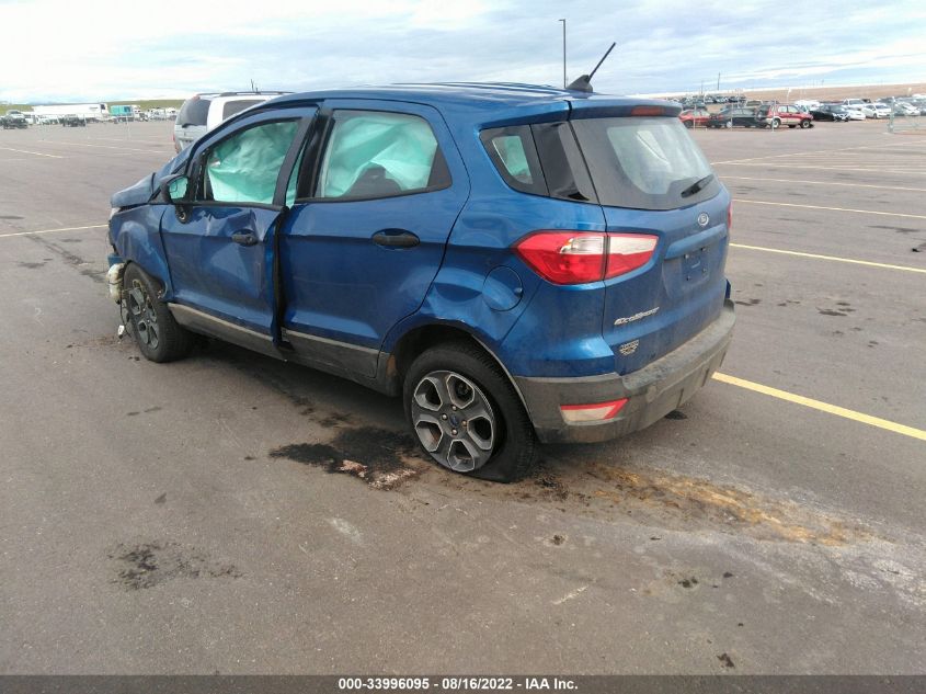 2021 FORD ECOSPORT S VIN: MAJ3S2FE9MC455073