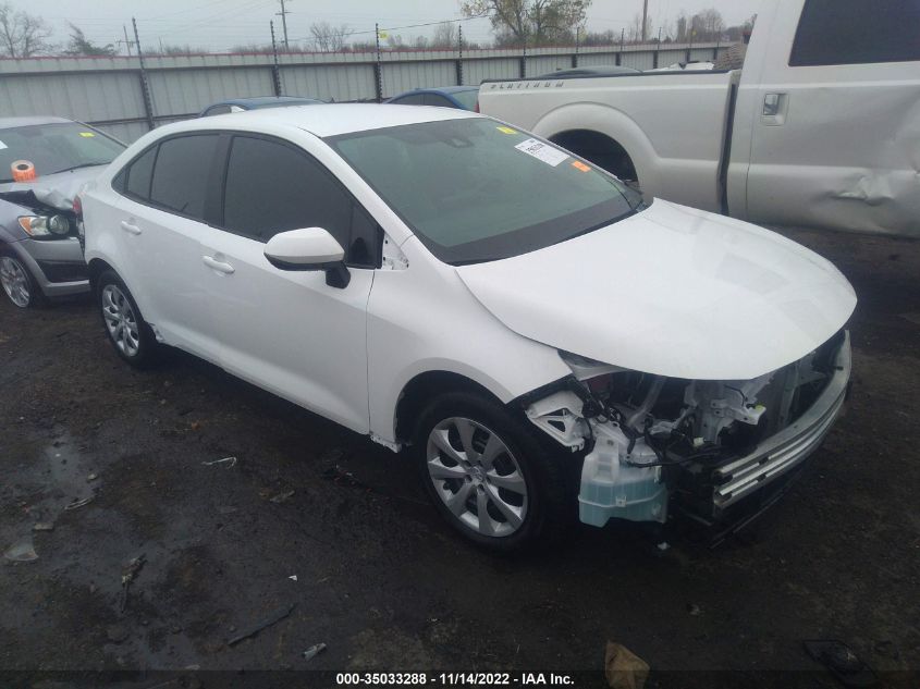 2022 TOYOTA COROLLA LE VIN: 5YFEPMAE7NP346000